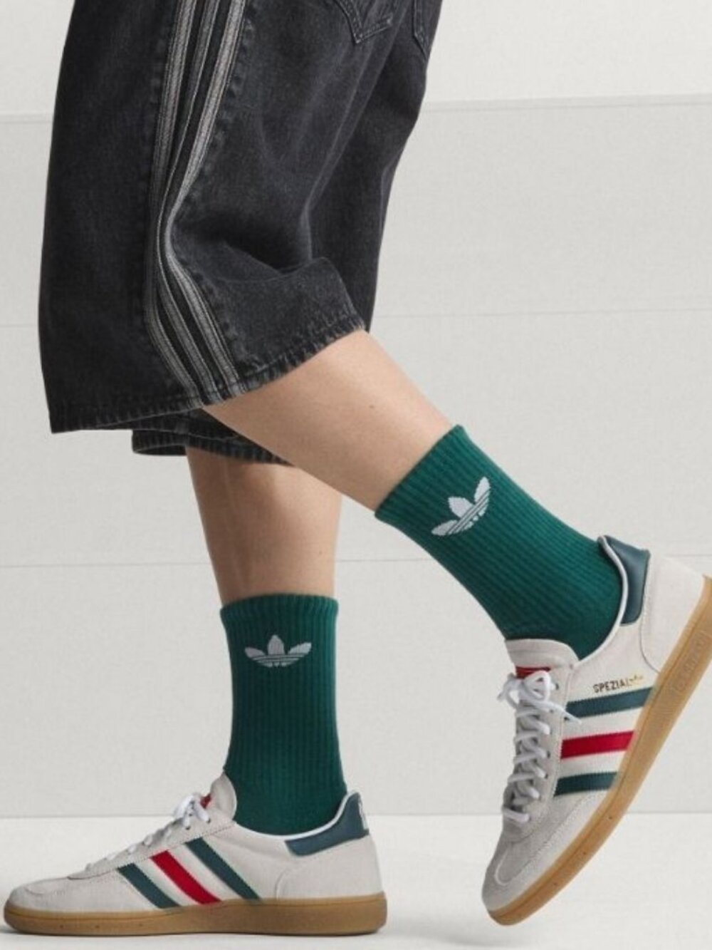 adidas Handball Spezial Mexico White Green Red Men's Sneakers HP3674 Size 11.5